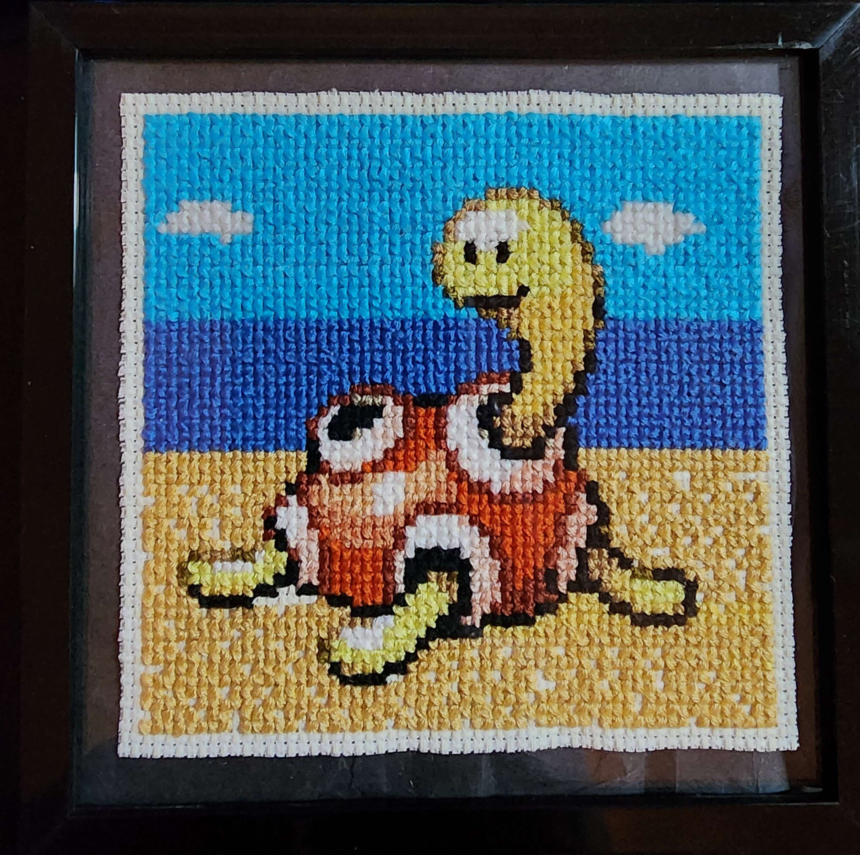Cross stitched Shuckle