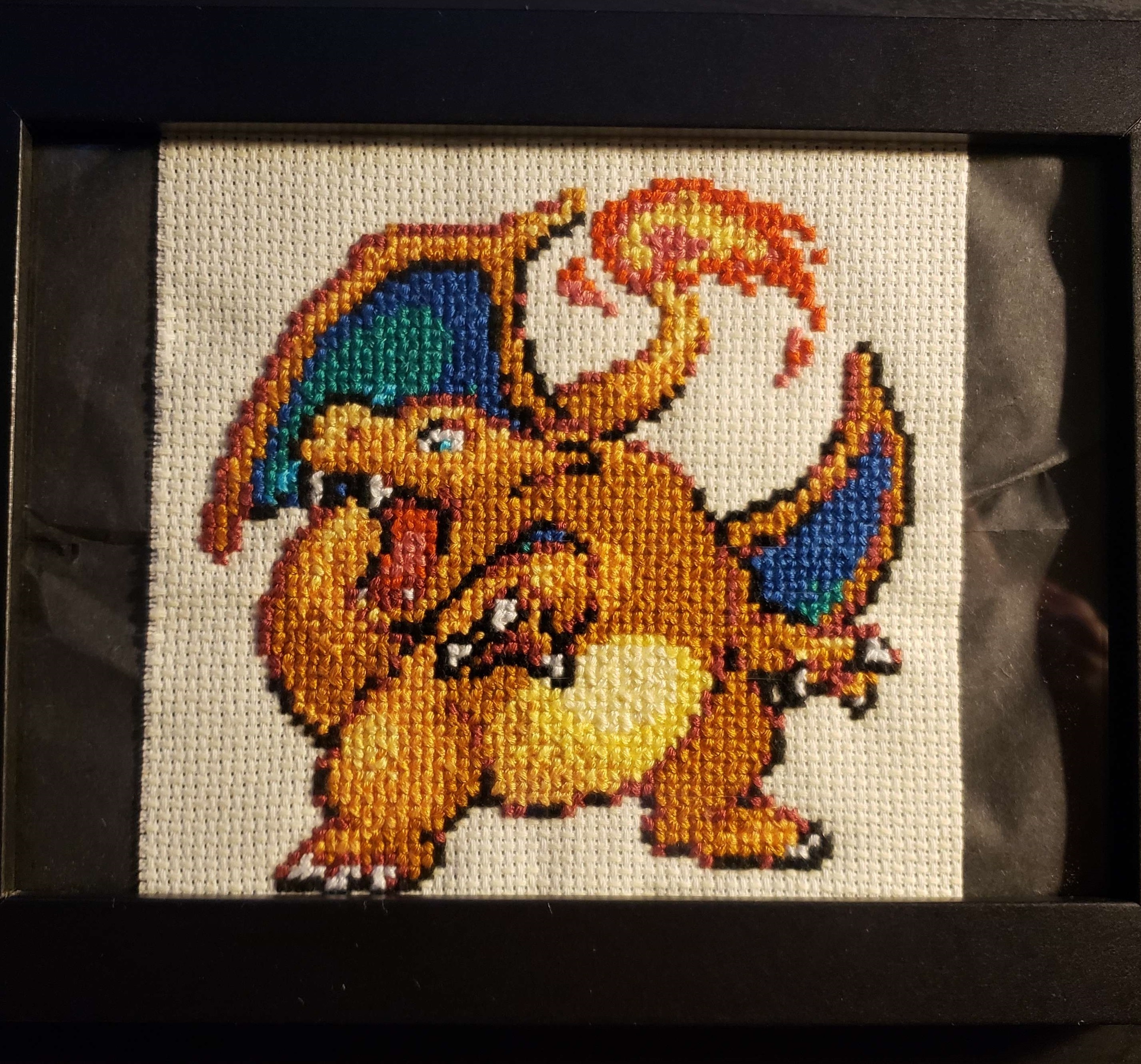 Cross stitch charizard